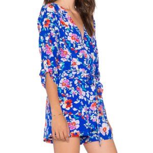 Yumi Kim Liz Romper in Blue Love Potion